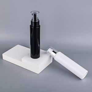 Flat shoulder bottle